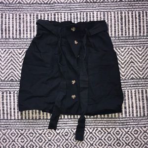 Never worn black button up skirt with tag
